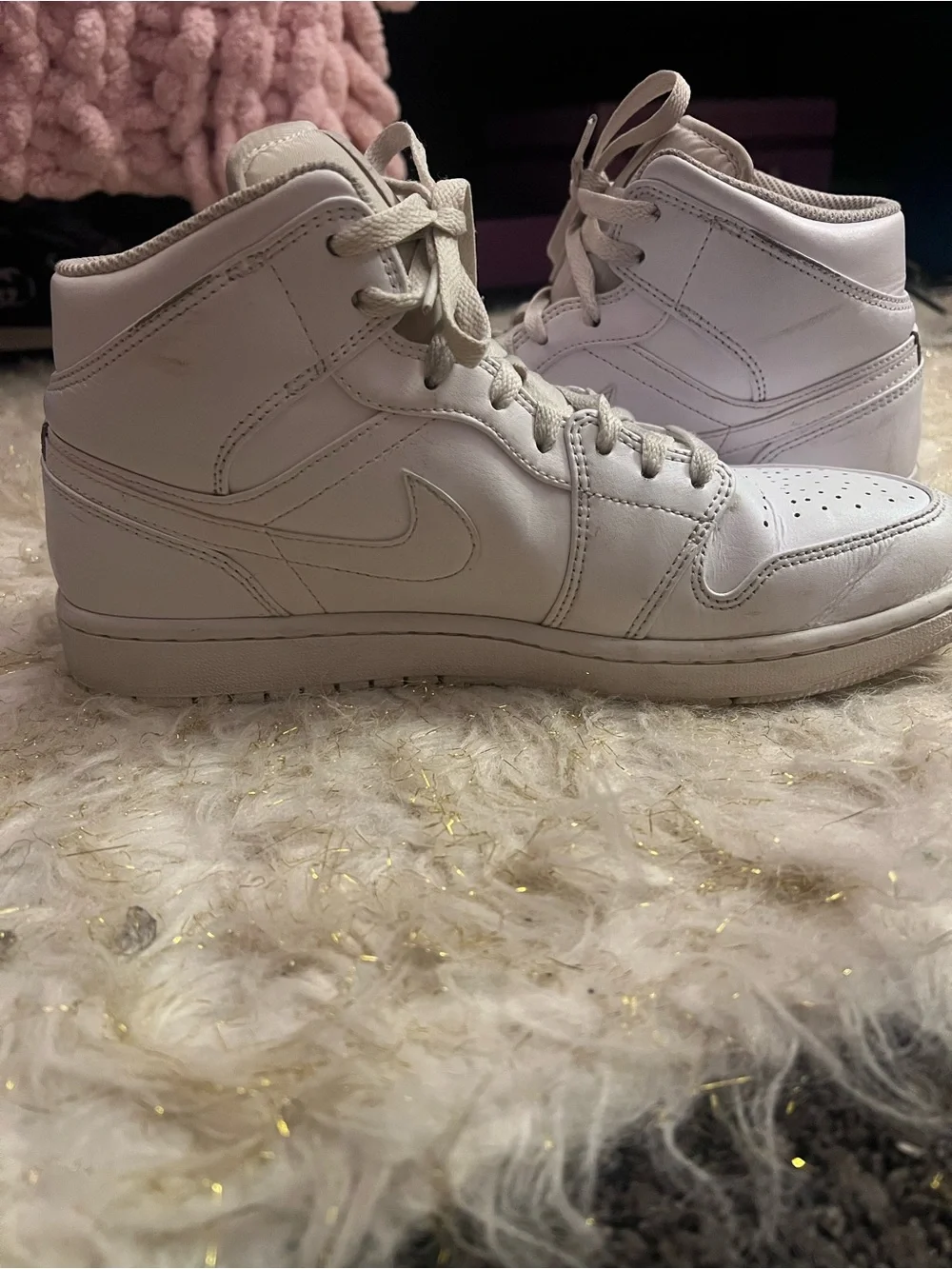 Jordan Soft White Low-Top Sneaker Interior View